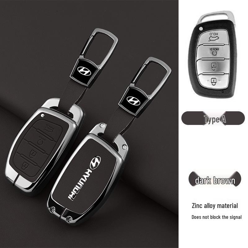 Key Cover Compatible with Beijing Hyundai Ix35, Elantra, Festa, Verna, Ix25, Santa Fe - Premium Men's Bag Case
