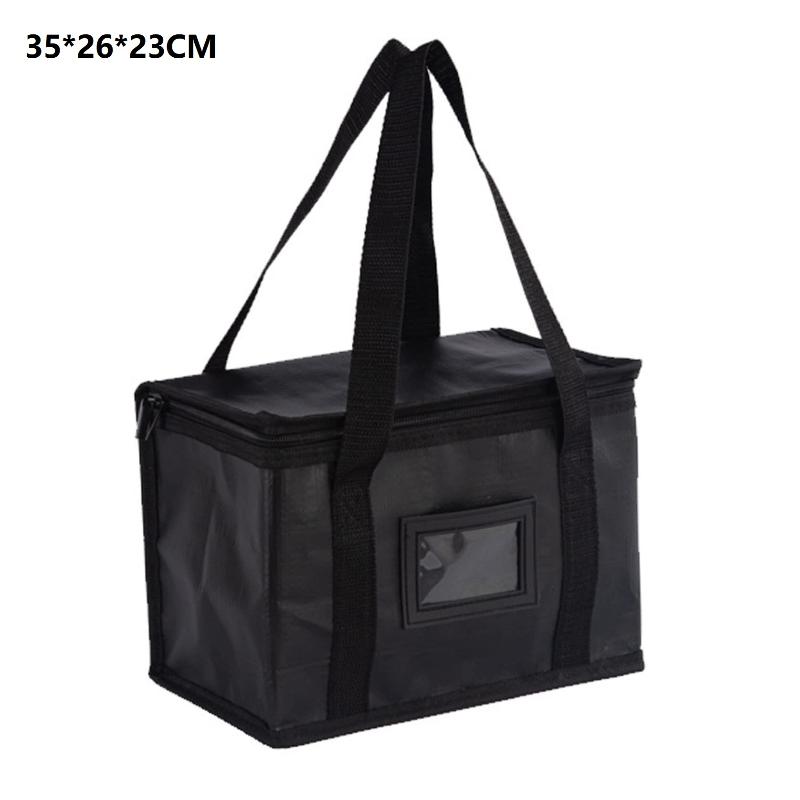 Large Insulated Thermal Tote Bag Zipper Cooler Storage Tote Bag For Food Delivery Camping Foil Lined Multi-Size