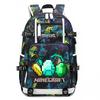 Hot Selling Minecraft Game Peripheral Printed Backpack Outdoor Large Capacity Travel Bag