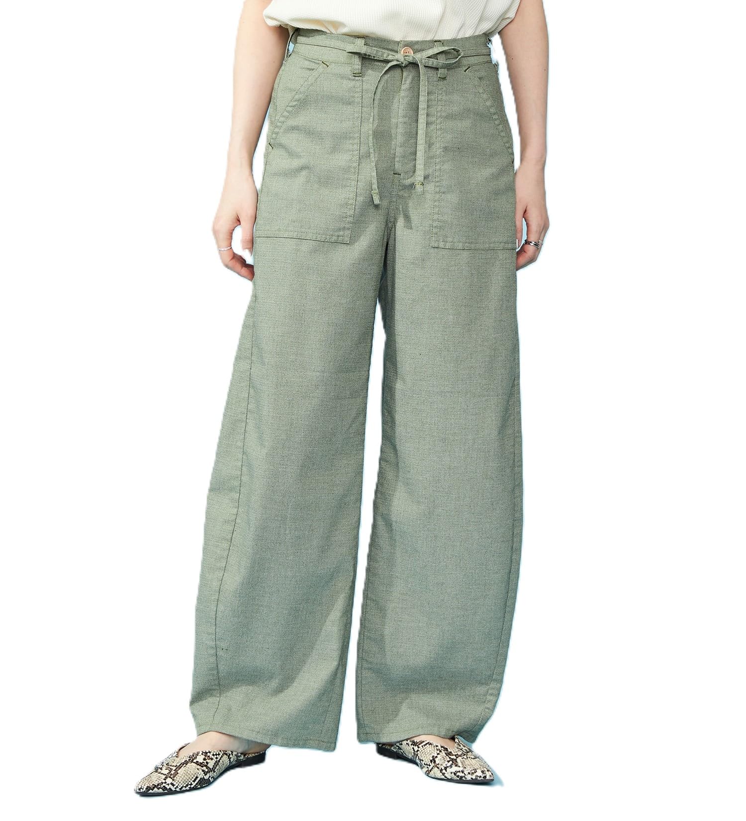 

Something Relaxed Baker Curve Olive Women s Pants, оливковый