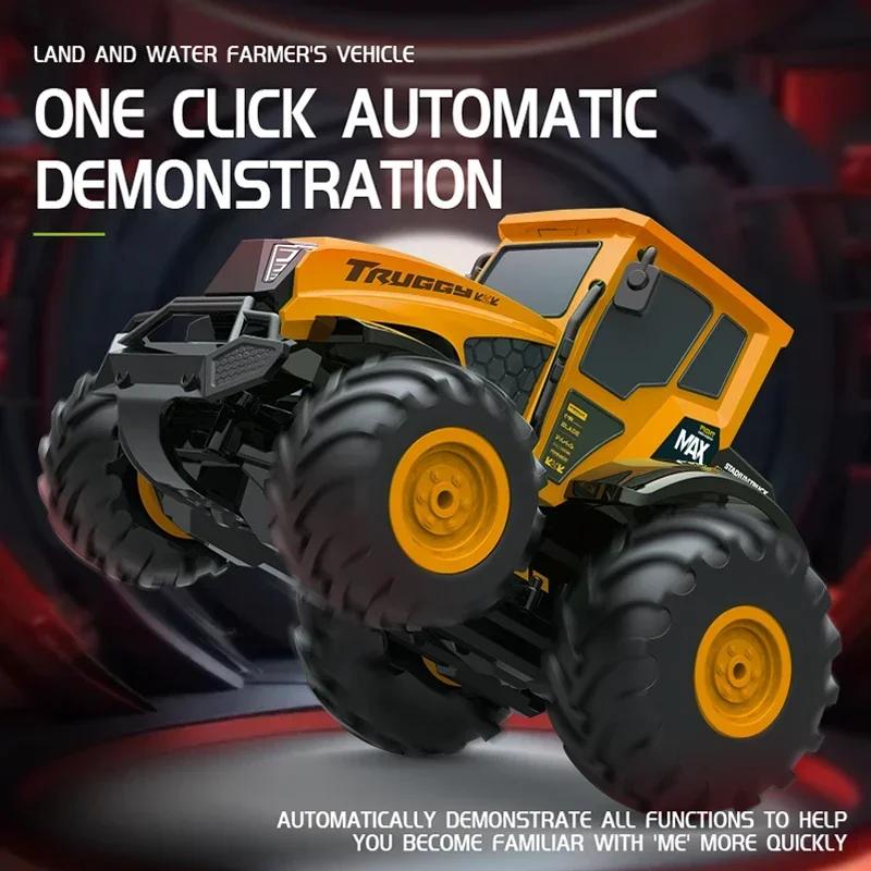 JJRC C8829 2.4G RC Car Amphibious Tractor Full Scale 4WD RTR Off-road And Waterproof Remote Control Farmer Vehicle Toys for Kid