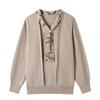 Women's Lightweight Scarf-Collar Knit Sweater