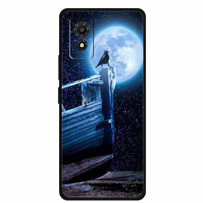 Hülle für TCL 501 Case T433D T433E Tiere Weiches Silikon Handyhülle für TCL 501 2024 Rückseite Schutzhülle Stoßfänger 6,78 Zoll Hülle