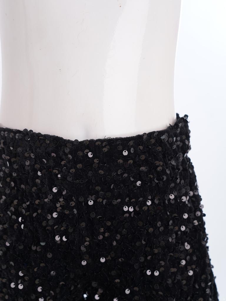 Kids Sparkling Velvet Shorts Elastic Waistband Sequins for Jazz Dance Stage Competition Wear