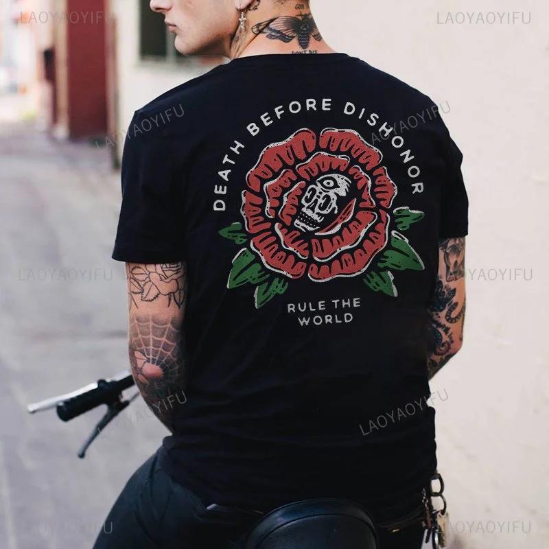 Men Clothing Skulls Graphic Tshirts Grunge Skull Theme Print Tops Male Fashion Loose Punk Tee XS-4XL T Shirt Ropa Hombre