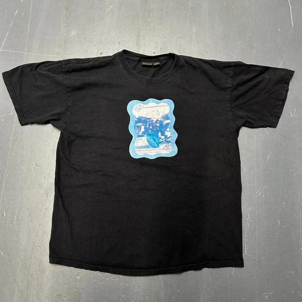

Y2K biker babe graphic tee shirt tshirt Custom screen print XL
