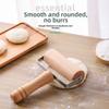 Lebensmittelechter Holz-Teigroller Drehbarer Pizza-Roller Praktischer Kuchen-Nudelholz Heimbacken