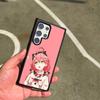 Pink S-Sakura M-Miko Phone Case For SAMSUNG Galaxy S26 S25 S24 S23 S22 S21 S20 FE Plus Ultra Cover