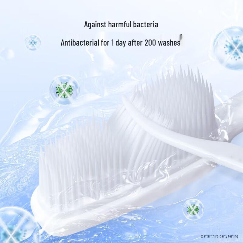 Namei Nano Antibacterial Soft Rubber Toothbrush Family Pack