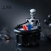 Snack And Candy Storage Bucket Inflatable Skull Ice Bucket, Halloween Party Drink Tub, Skeleton Waterproof Beer Cooler for Decor, Beverage Outdoor