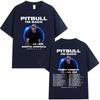 Rapper Pitbull Im Back Tour 2026 Merch Magliette Nord America Concerto Maglietta Regali per Fan Unisex Moda Donna Magliette Vintage Top