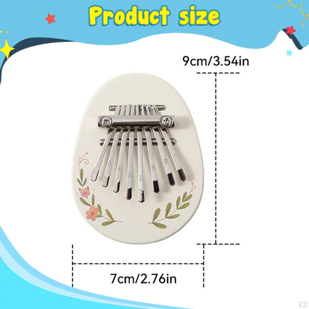Kids Musical Instrument Percussion Thumb Piano Toy for Boys and Girls 1 2 3 Years