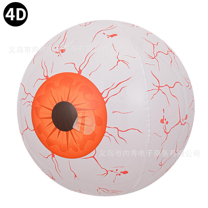 

Halloween Balloon Eyeball 4D Ball Halloween Thriller Party Horror Atmosphere Decoration Red Blood Eyeball Balloon Floating 4D red eyeballs