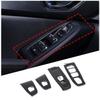 Carbon Fiber ABS Door Window Switch Cover Trim for Subaru Crosstrek -24