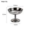 304 Stainless Steel Dessert Cup and Pudding Bowl – Small Snack Plate for Ice Cream