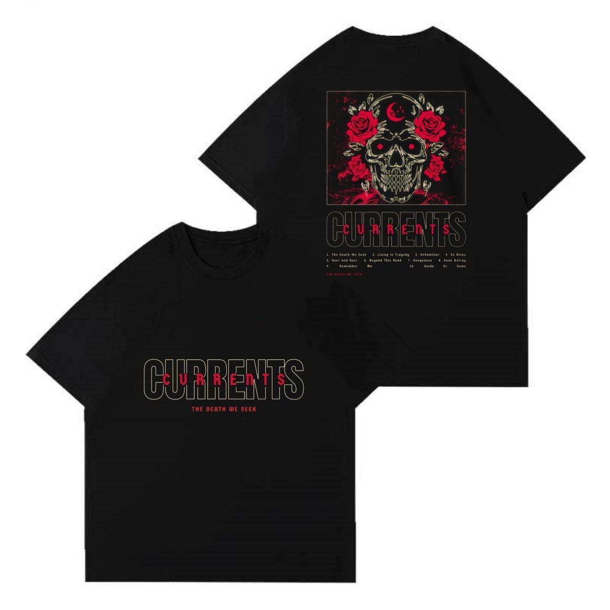 

Australian Rock Band Currents Gentle Black Antelope Metal Hardcoredeath Metal Band Graphic Shortsleeved Tshirt S