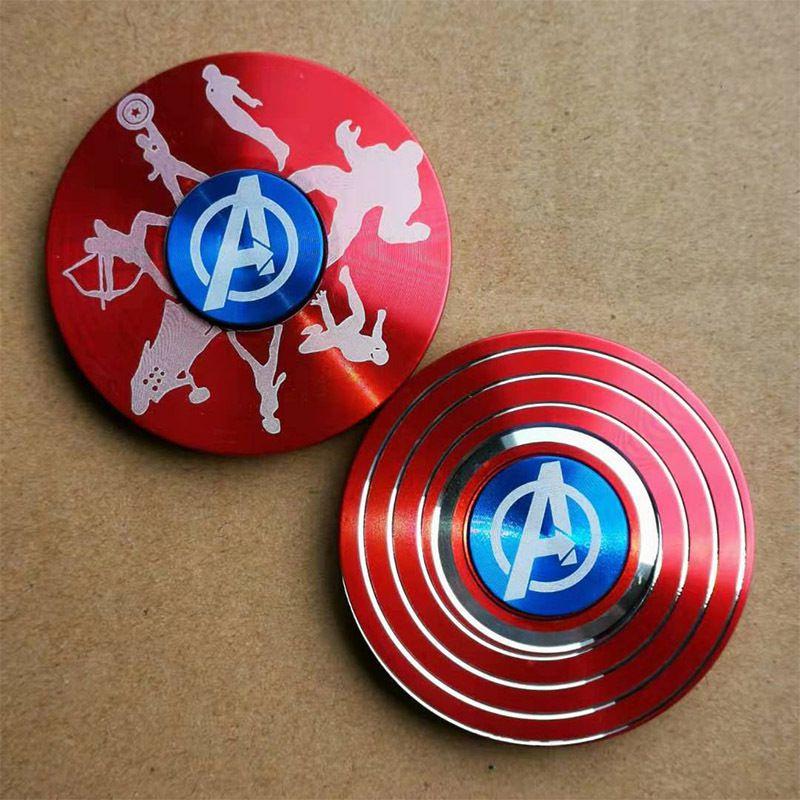 Captain Spinner American Fingertip Gyro Shield Alloy Toys Decompression