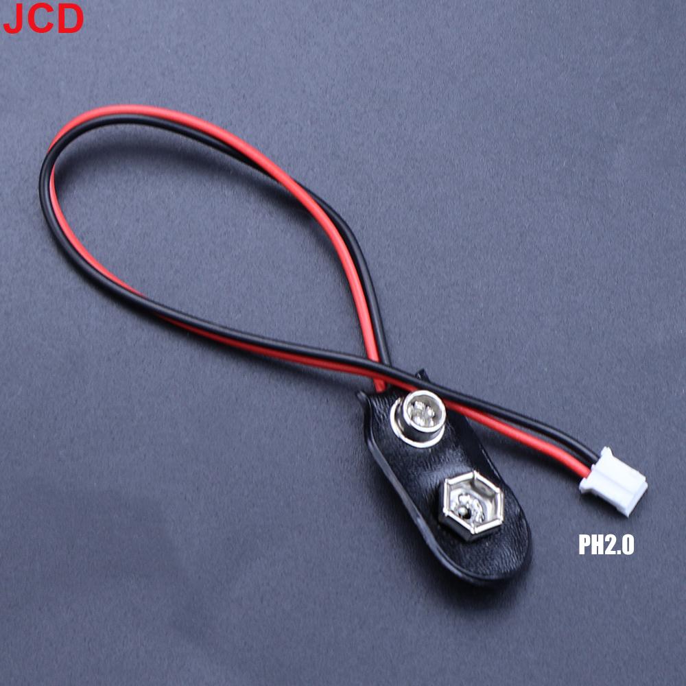 5pc 9V Battery Connector Power Clips DC Jack Male Female Alligator Snap Adapter Wire Holder Cable 9 Volt Lead Socket Plug Barrel