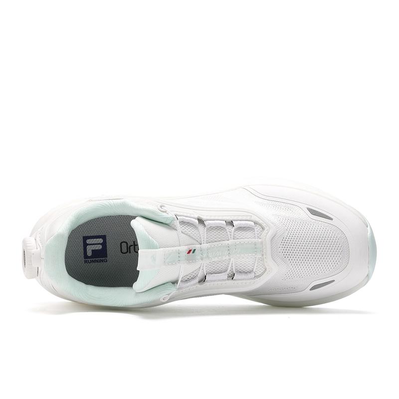 Fila Boa Slip-On Moda Versátil Duradero Transpirable Zapatillas Bajas para Exterior Zapatos de Mujer Blanco Brillante A12W431204FBW