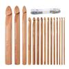 Robust Wood Crochet Hooks for Beginners Set of Jumbo Hooks Ruler 15mm 20mm 25mm