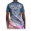 T-shirt da uomo a maniche corte, girocollo, tessuto morbido elasticizzato, top casual