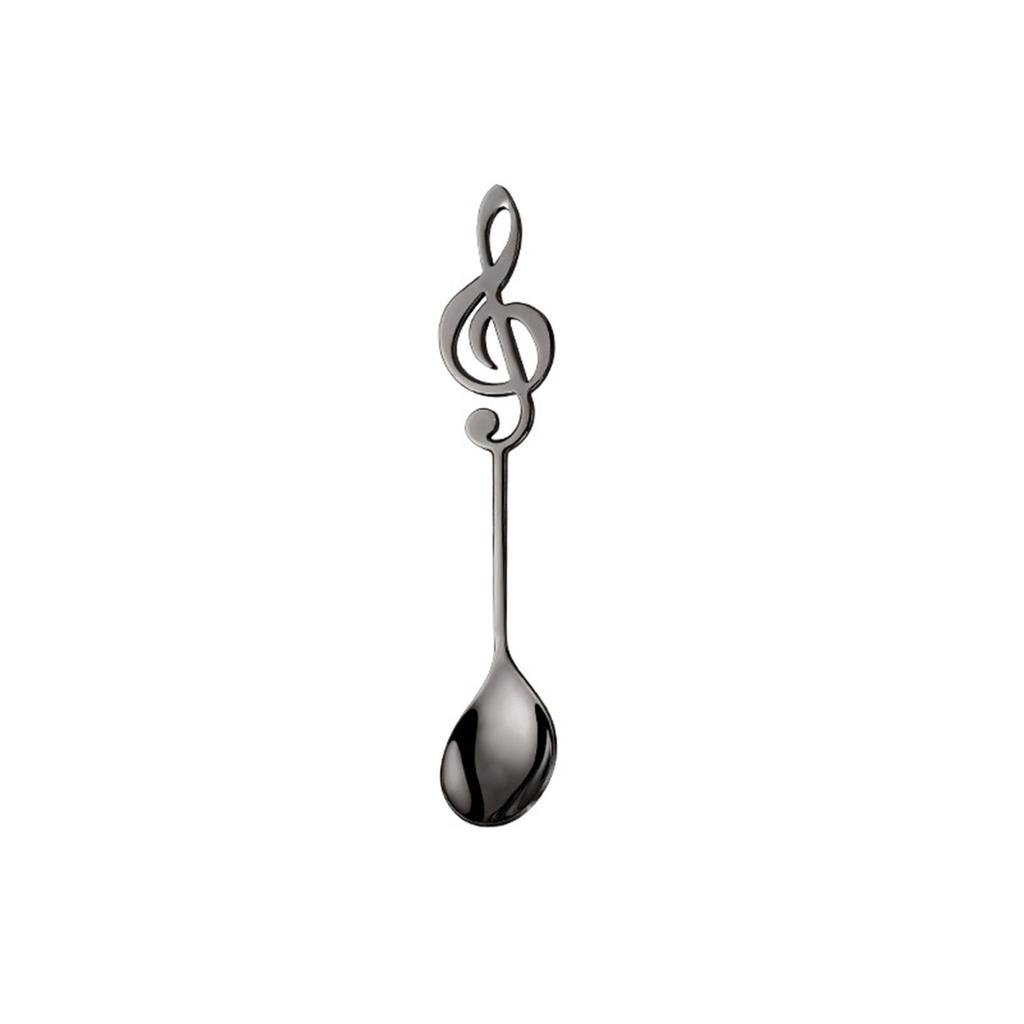 304 Stainless Coffee Stirring Spoon Musical Note Spoon Mug Teaspoons Music Bar Ice Cream Creative Gift Kitchen Tableware