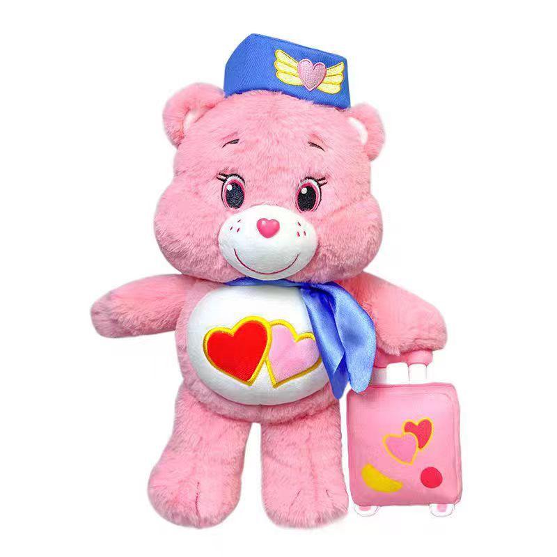 

Love Bear Rainbow Bear Stewardess Plush Toy Doll Aviation Boy and Girls Birthday Gift 33cm 0.3kg