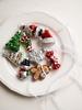 Set of 9 Mini Glass Christmas Tree Ornaments Set Hanging Decorations for Tree & Winter Festival Decor New Year