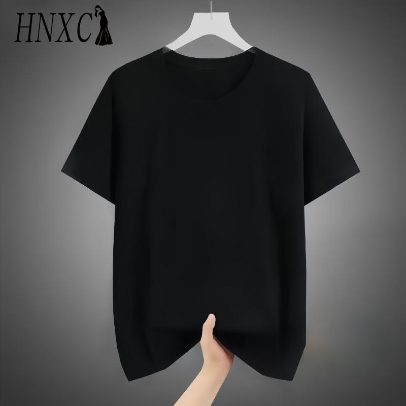 HNXC Cotton Short Sleeve T-shirt Men's Fashion Loose Half Sleeve Shirt Printed Compassionate Shirt