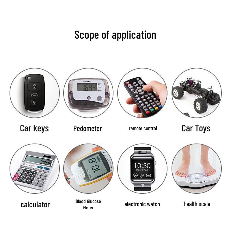 Delipow CR2032 Car Remote Key Battery CN Plug (adapter Included)
