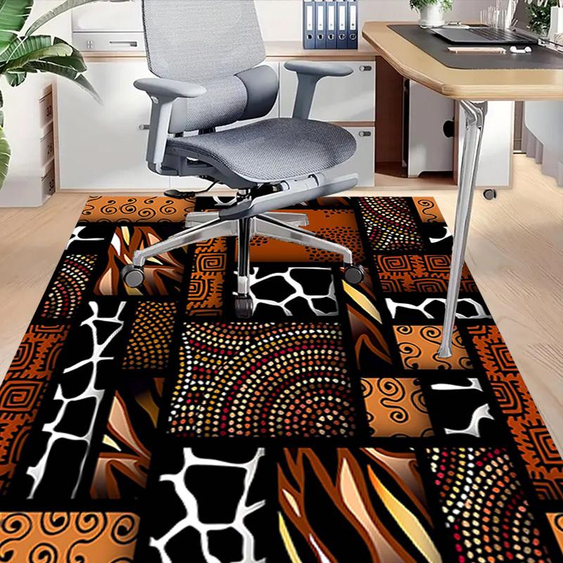 1PC African patterns Anti-slip carpet, suitable for Office, bedroomand playrooms. It can also be used as a sofa footrest cover-W54
