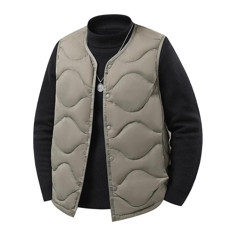 

Big Brand Men s Versatile Fashion Down Vest - Autumn 2025 Collection M темного кольору хакі