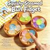 Mini Steamer Bun Squeeze Toys Slow Rising Soft Stress Relief Fidget Sensory Toy for Stocking Stuffer Gift