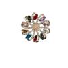 Europäische & Amerikanische Retro Luxus Farbiger Diamant Brosche - Vielseitiger Legierungsanstecker & Korsagen-Accessoire