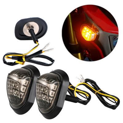 1 ζεύγος φλας LED 12V μοτοσικλέτας Φώτα αλλαγής φλας Ένδειξη αναβοσβήνει για Honda Grom MSX125 MSX 125 Φώτα στροφής