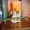 Charming Resin Mushroom Yoga Meditation Desktop Ornament Enchanting Garden Patio Resin Crafts Ideal For Home Office Garden Decor