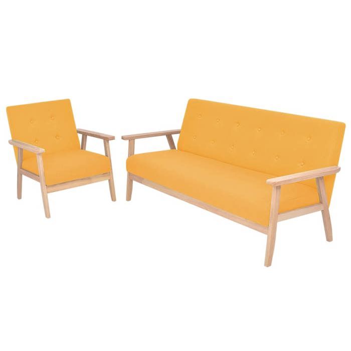 VidaXL Ensemble de Canapé 2 pcs Sofa de Salon Canapé de Salle de Séjour Meuble de Salon Sofa de Salle de Séjour Intérieur 274917