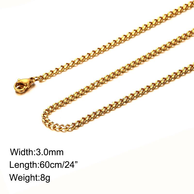 Vnox Trendy Hexagram Pendant Necklace for Man High Quality Stainless Steel Star of David Shape 24" Link Chain Male Jewelry