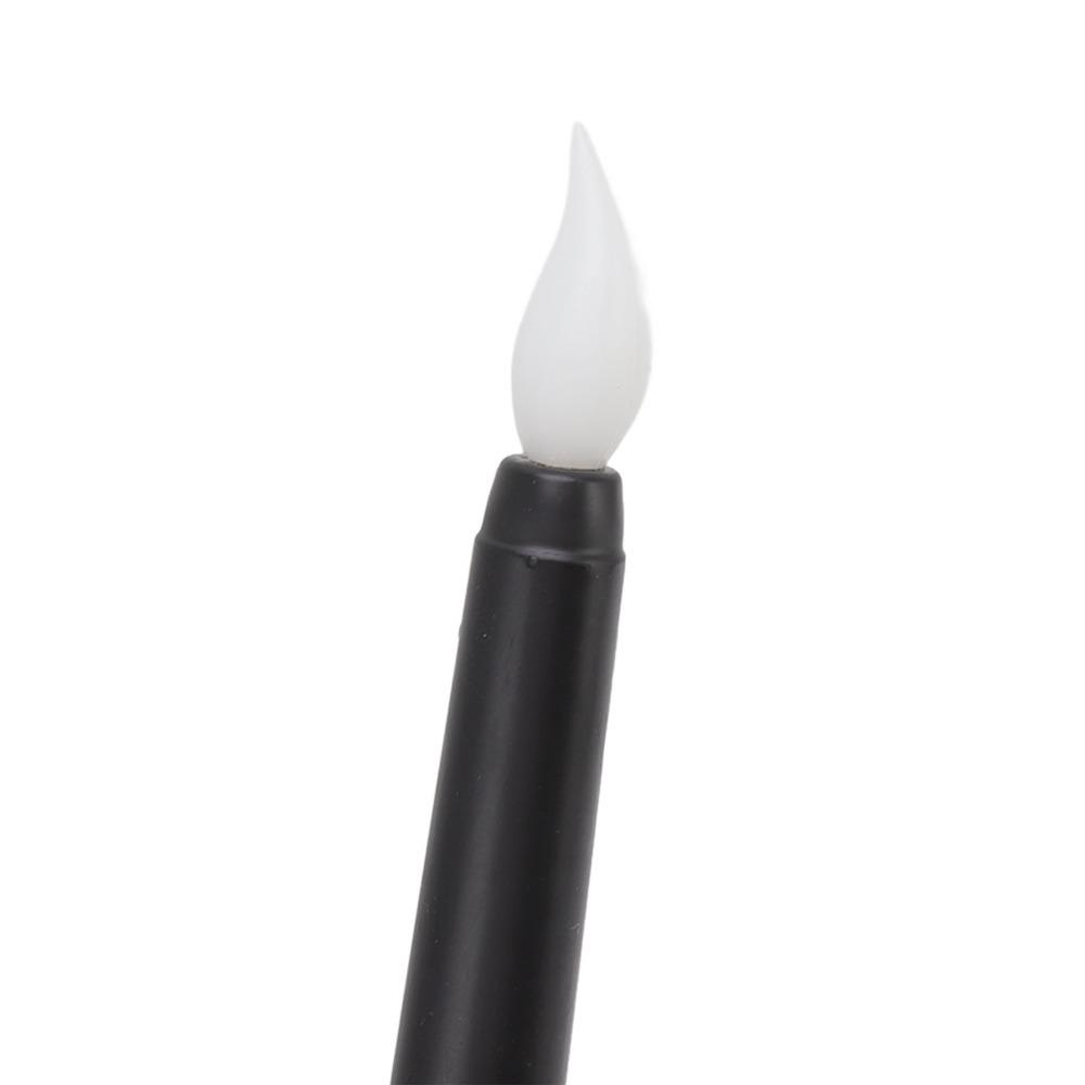 4 Pcs Battery Powered Taper Candles Warm Light Candle Lights LED Taper Candles Halloween Decor