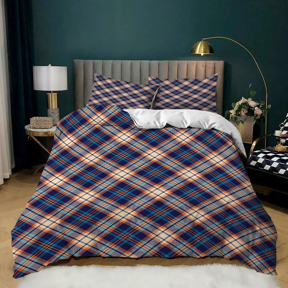 Small Fresh College Style Three-Piece Kit Quilt Cover Student