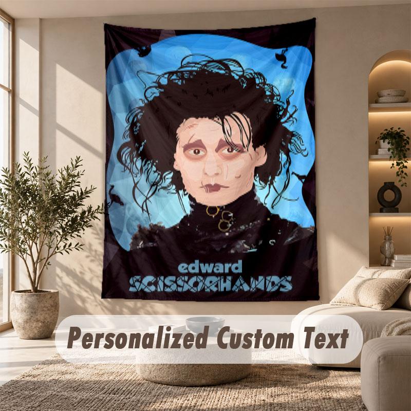 Wall Hanging Tapestry Art Cloth Bedroom Room Background DecorEdward Scissorhands