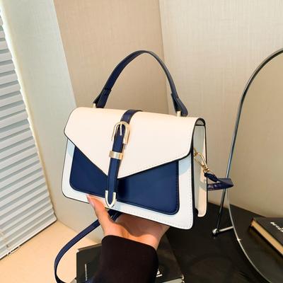 2024 Summer New Fashion One Shoulder Diagonal Span Bag Retro Small Square Bag Handbag Simple Fashion Messenger Bag Bag Women