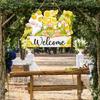 Decorative Welcome Spring Hangings Sign Handmade Woods Door Decorations
