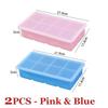 8 Grid Large Ice Cube Trays Silicone Easy-Release Flexible Ice Cube Molds with Lids Big Square Ice Tray for Whiskey and Cocktail