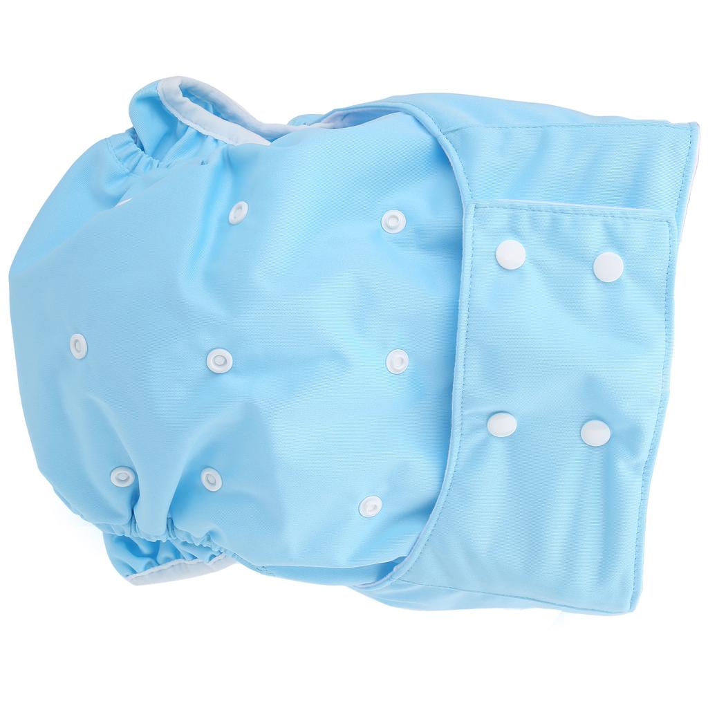 Adult Cloth Diapers Anti Lkage Reusable ket Nappy for Elderly Disabled Incontinence(Purple )