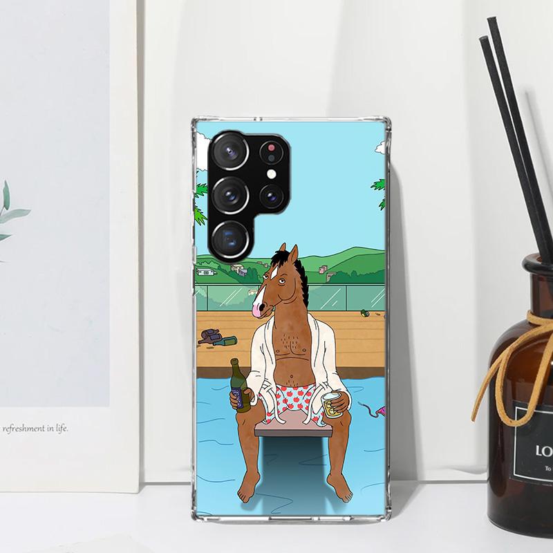 Cartoon B-BoJack Horsemans Phone Case For Samsung Galaxy S26 S25 Edge S24 FE S23 S22 Ultra S21 Plus S20 + Art Fundas Back Cover