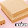80sheets Sticky Notes Paper Grid Blank Memo Pad Stationery Memo Pads Sheets Notepad Stationary Offic
