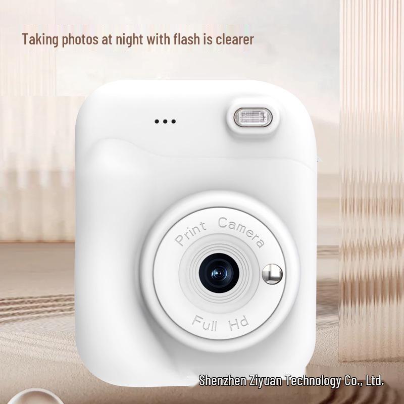 Kids' Instant Print Camera with Flash & HD Video - Compact SLR