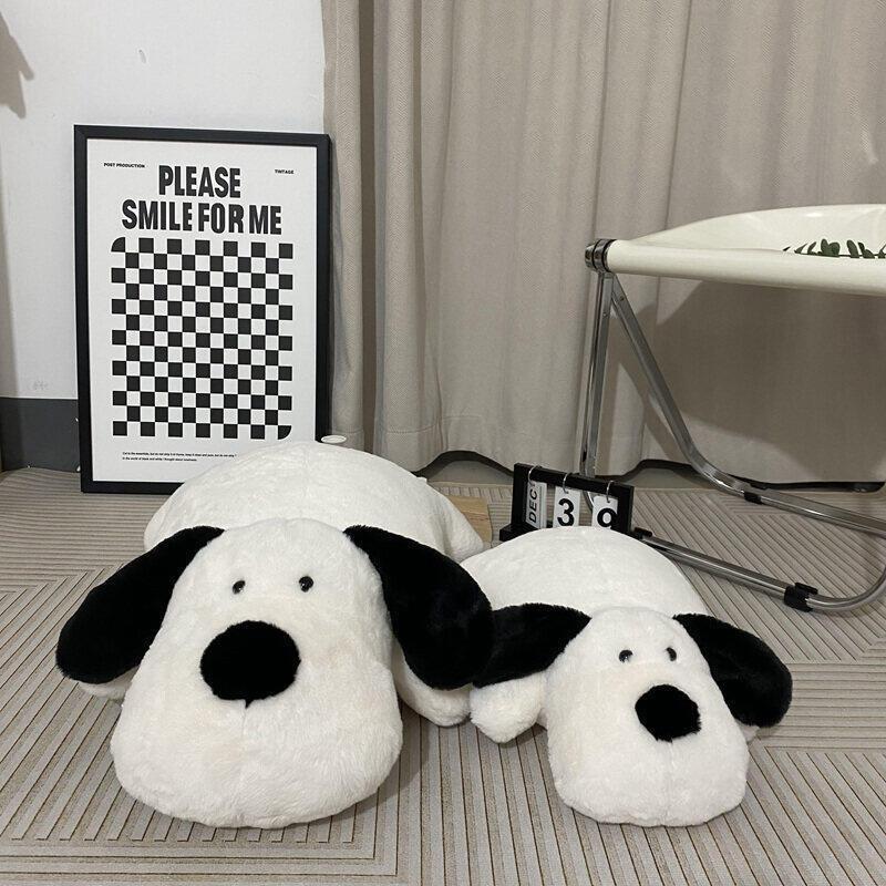 Cute Black And White Pug Dog Plush Toy For Girls, Perfect Bed Companion Best Gift For Besties' Birthday