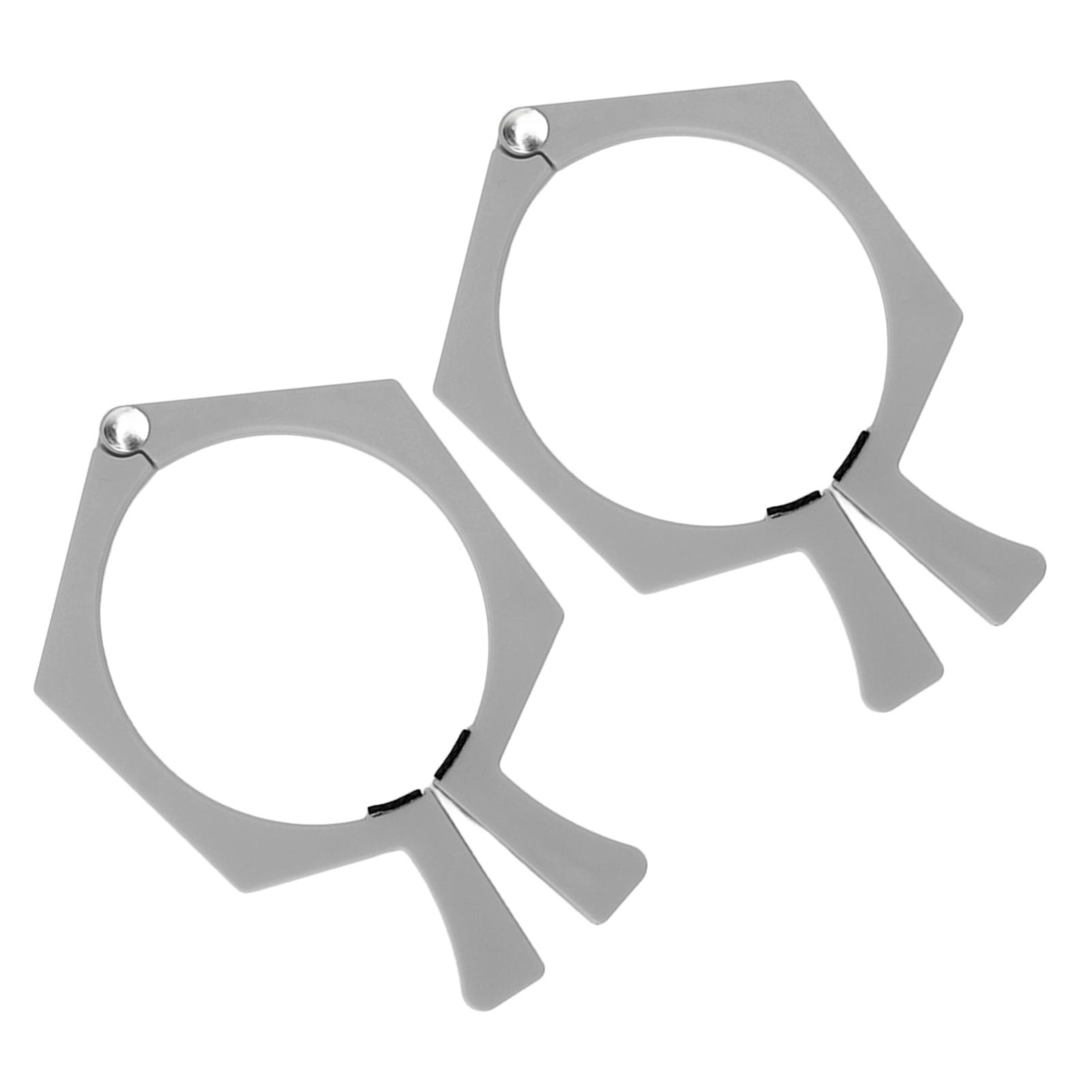 

2 шт. Термокружка для сублимации Зажим ABS Противоскользящий Плоская сторона Зажим для сублимационной бумаги для 20 унций серый